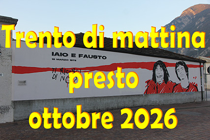 Trento di mattina presto